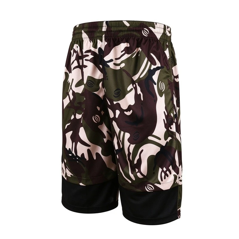 Dark Camo Print Basketball Shorts suppliers