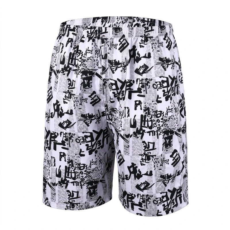 Graffiti Print Beach Shorts suppliers