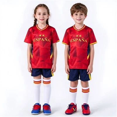 Kids' Spain Fan Football Uniform