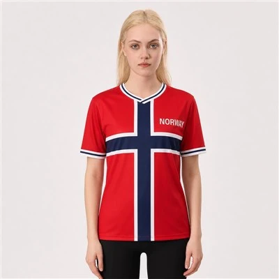 Women's Norway Fan Football Jersey