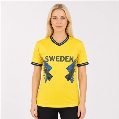 Women's Sweden Fan Football Jersey