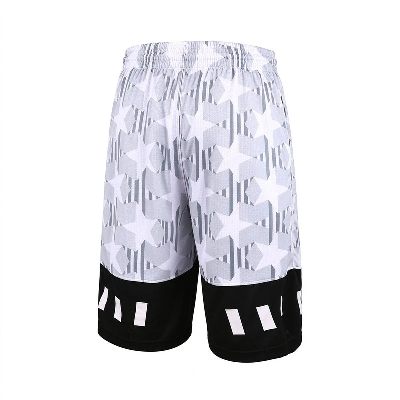 White Star Print Basketball Shorts suppliers