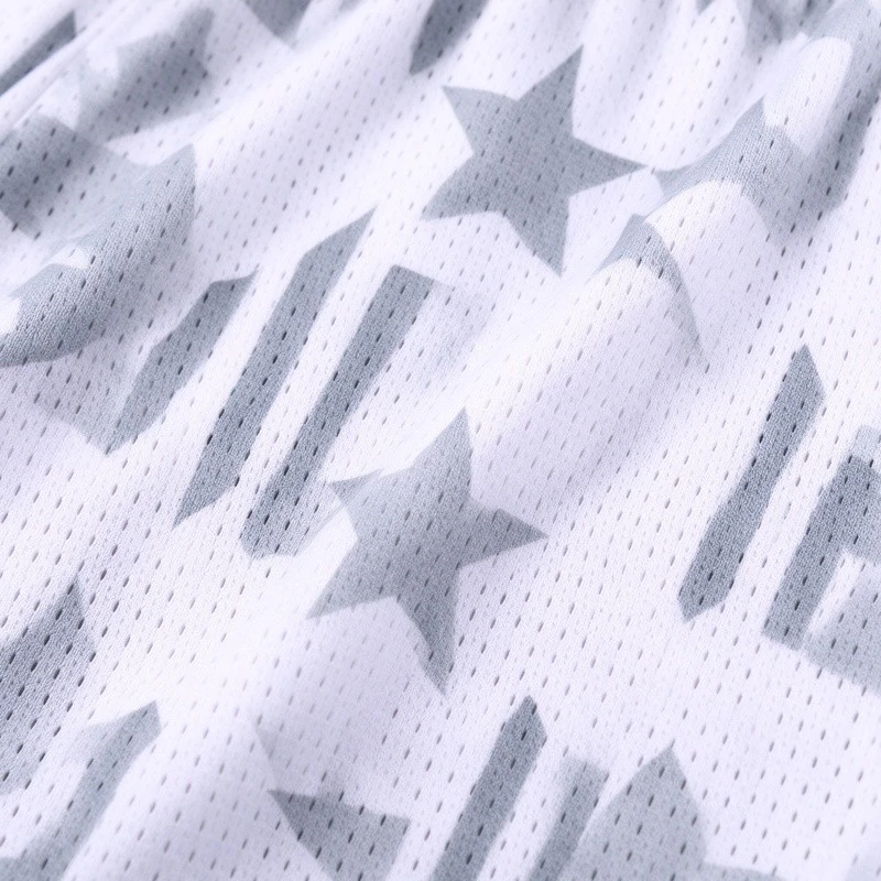 White Star Print Basketball Shorts best